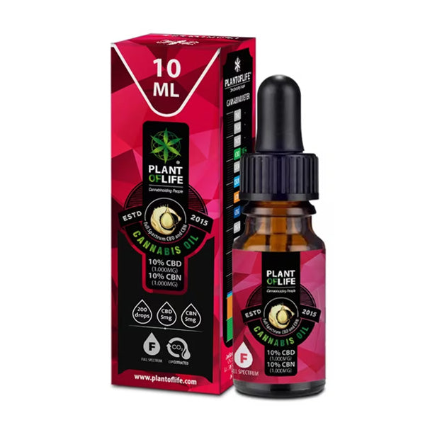 Aceite Plant of Life 10% CBD + 10% CBN - 10 ml